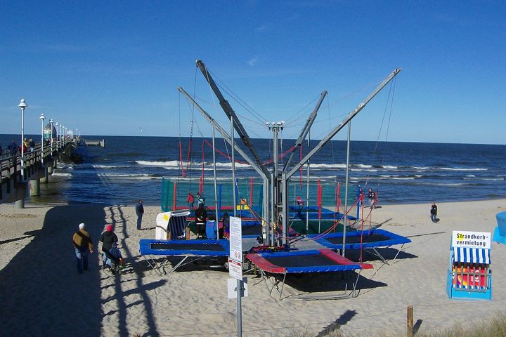 Trampolin Usedom - Direkt an der Seebrücke von Zinnowitz